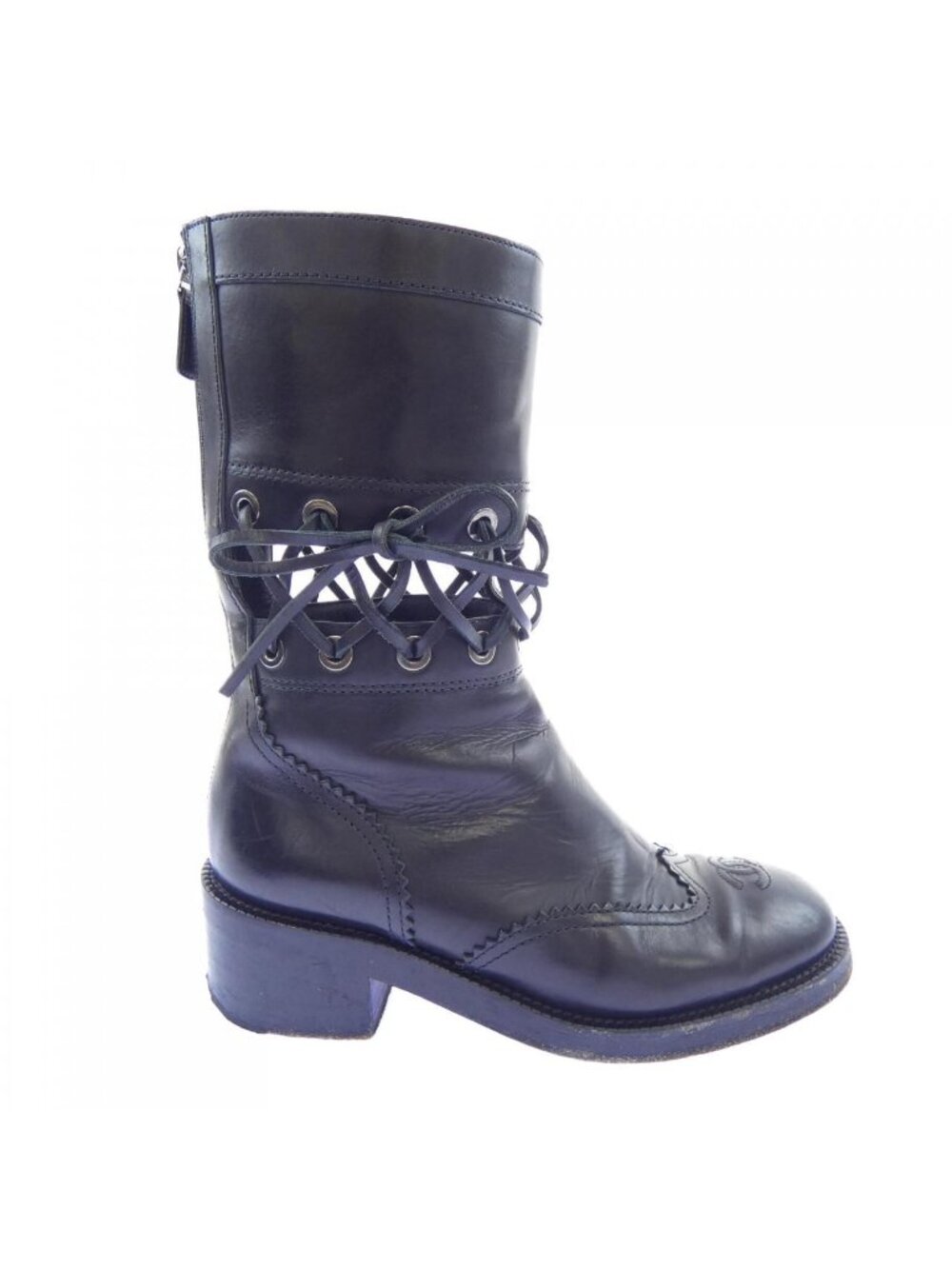 Chanel Short Boots Black